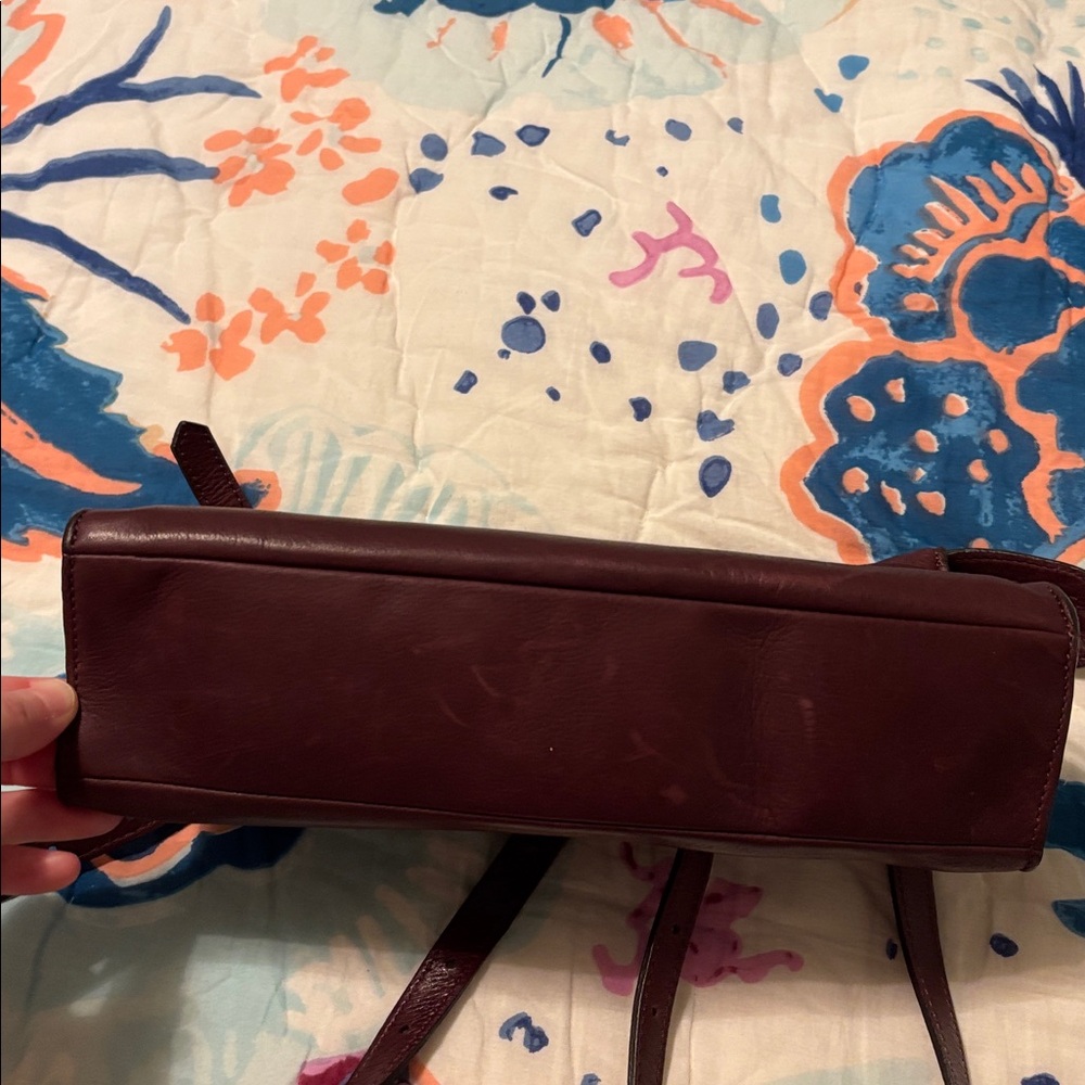 Parker Thatch  Lily Crossbody - Heritage "Broken-In" Leather Oxblood Burgundy - Picture 7 of 9